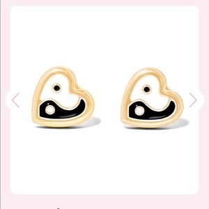 Frasier Sterling Ying Yang Studs